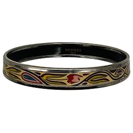 Hermès Bracciale in smalto stampato multicolore Hermes Multicolore