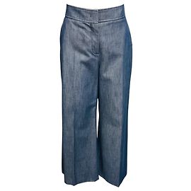 Jeans in denim blu indigo a gamba larga Derek Lam Blu