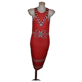 Vestido midi Versace multicolor Multicolor