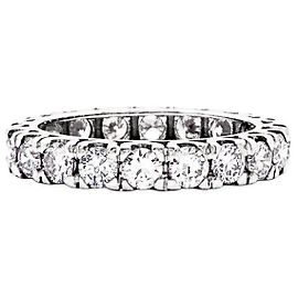Autre Marque Full band ring, white gold and diamonds. Other