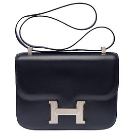 Hermès Bolsa HERMES Constance em Couro Azul Marinho - 103443 Azul marinho