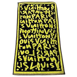 Louis Vuitton Fitness Handtuch Stephen Sprouse Graffiti Schwarz Gelb