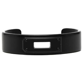 Bracciale Kelly di Hermès in alluminio nero Nero