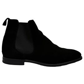 Church's Chelsea Ankle Boots in Black Suede Black