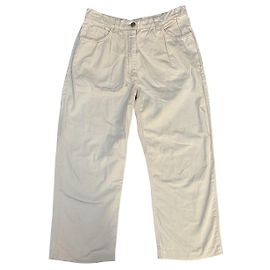 Calças de algodão Salvatore Ferragamo Branco
