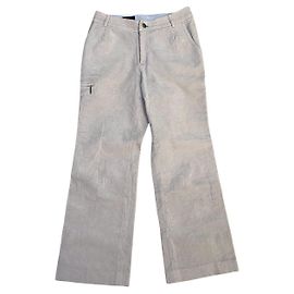 Calças de veludo cotelê Burberry Marrom Cinza