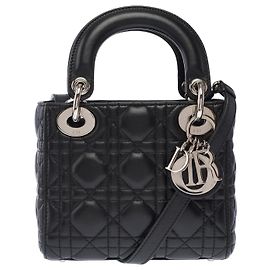 Borsa DIOR Lady Dior in Pelle Nera - 103453 Nero