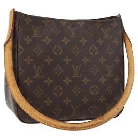 LOUIS VUITTON Bolsa de Ombro Monogram Looping MM M51146 LV Auth ka3657 Monograma