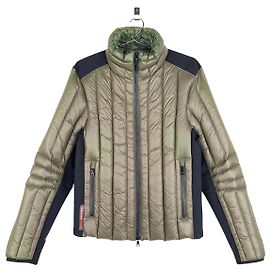Prada AW11 Technical Biker Puffer Jacket Green