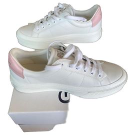 Baskets Givenchy en cuir blanc et rose Rose Blanc