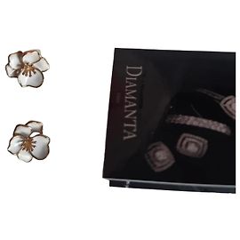 Autre Marque Diamanta Orchidee Ohrringe Gelbgold Gold hardware