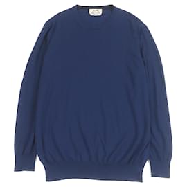 Hermès Hermes Wollpullover Blau Marineblau