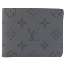 Billetera Slender Bill Monogram Eclipse Reverse de Louis Vuitton Gris
