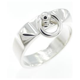 Anello Collier de Chien Hermès Argento