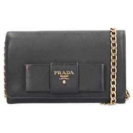 Sac à épaule Saffiano Prada Noir