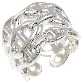 Anillo Chaine d'Ancre Enchainée de Hermès en Plata 925 Otro