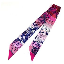 Lenço Twilly Jungle Love da Hermès Multicor
