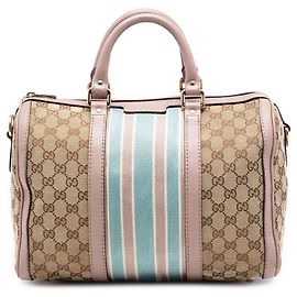 Gucci Beige Medium GG Canvas Web Joy Boston Tasche Beige