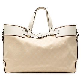 Gucci Beiger GG Canvas Shopper Andere