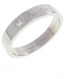 Cartier Wedding 1P Ring in Platinum 950 Silvery