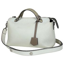 Bolsa média Fendi By The Way Bege Cru