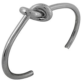 Céline Celine Knot Extra Thin Charm Bracelet Silvery