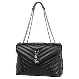 Sac à main Loulou Medium Yves Saint Laurent Paris Noir
