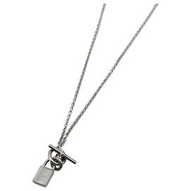 Collar Péndulo Cadena Kelly de Hermès Plata