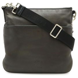 Loewe Leder Schultertasche Schwarz