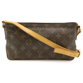 Borsa a Spalla Trotter Monogram Louis Vuitton Marrone