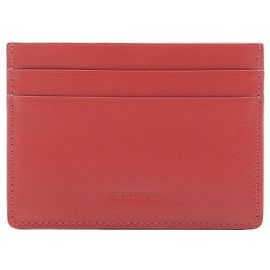 Jil Sander Leather Card Holder Case Brown
