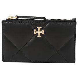 Tory Burch Kira Diamond Quilted Card Case Black