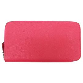 Hermès HERMES Azap Long Classic Wallet Pink