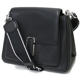 Bolsa de ombro em couro preto Marc Jacobs Preto