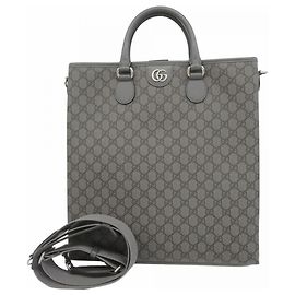 Gucci GG Marmont Supreme Tote Bag Brown Black