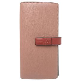 Loewe Vertical Wallet Pink Beige Khaki