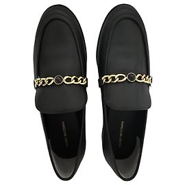 Mocasines Stuart Weitzman de cuero negro Negro
