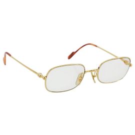 Occhiali CARTIER metallo Oro Auth YKZ395 D'oro