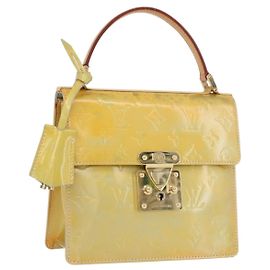 LOUIS VUITTON Monogram Vernis Handtasche Spring street Grau M91029 LV Auth YKZ759 Grau