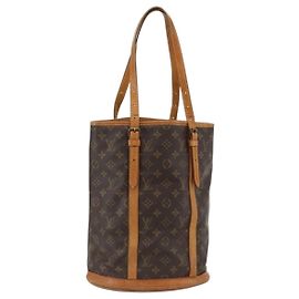 LOUIS VUITTON Bolsa de Ombro Monogram Bucket GM M42236 LV Auth BAZ725 Monograma