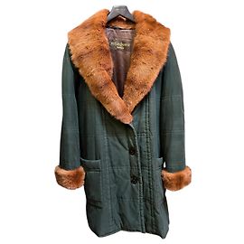 Abrigo de piel caqui y marrón Yves Saint Laurent Otro