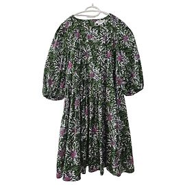 Vestido floral verde Max Mara Rosa Blanco Verde