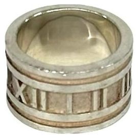 Tiffany & Co Tiffany Atlas Sterling Silver 925 Band Ring Silvery