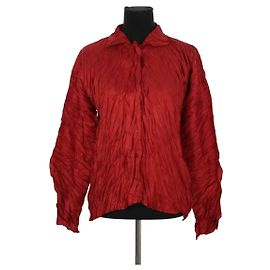 Pleats Please Rotes Hemd Rot