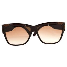 Gafas de sol Yves Saint Laurent marrones de plástico Castaño