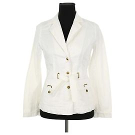 Gerard Darel White Cotton Jacket White