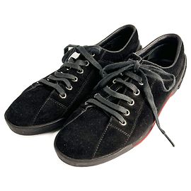 Gucci Baskets en Suède Web Boston 38 Noir Noir
