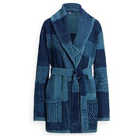 Polo Ralph Lauren Patchwork Baumwollcardigan Blau