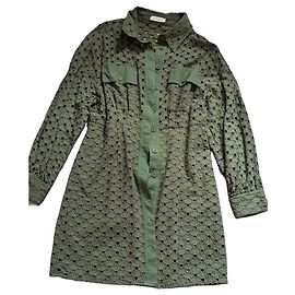Vestito Sandro in cotone kaki Cachi