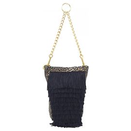Autre Marque Borsa a Spalla Helianthus Nero D'oro